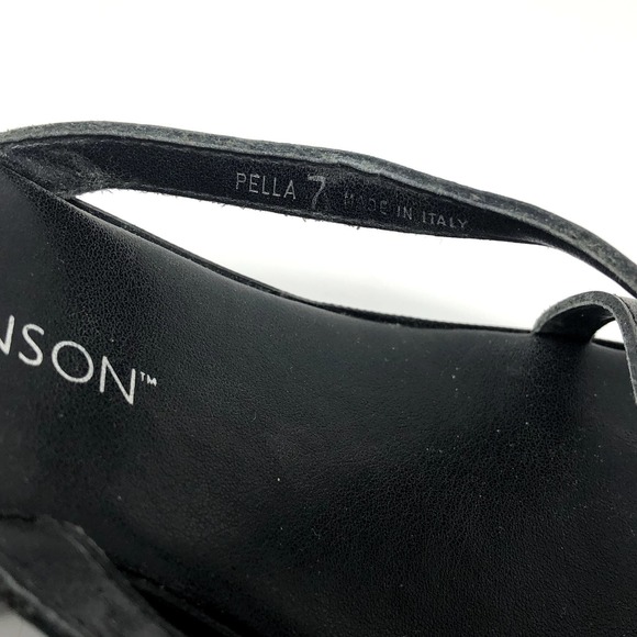 HIllard & Hanson Strappy Platform Sandals Black Size 7 - Picture 5 of 9